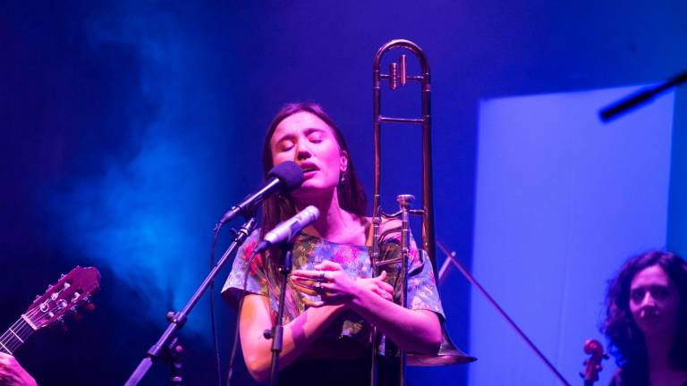 La cantante y trombonista Rita Payés en una anterior edición del Fesival Terrer. Foto: Cedida