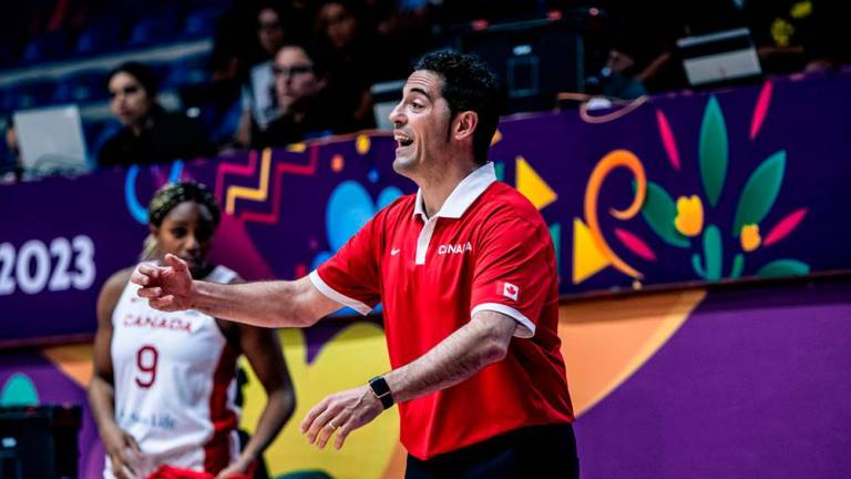 Con Lapeña al frente, Canadá acabó tercera en la última Copa América de baloncesto. Foto: FIBA