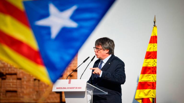 Carles Puigdemont, aquest dijous a Barcelona. Foto: ACN