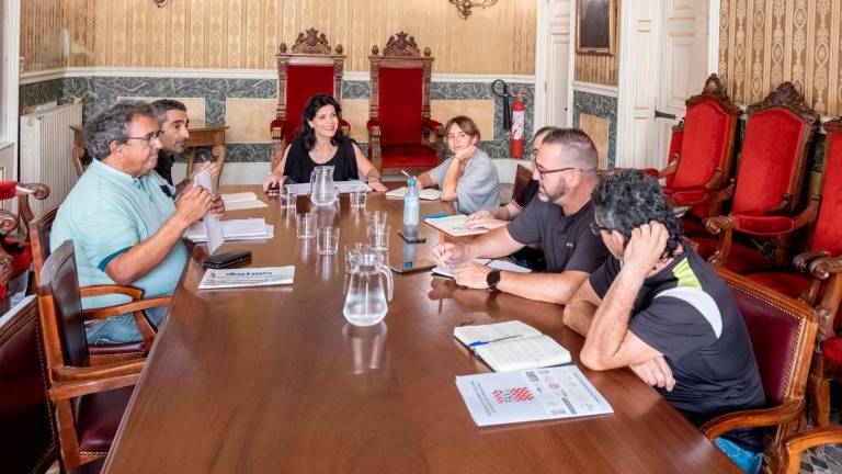 Imatge de la reunió d’aquest dimecres a l’Ajuntament de Tarragona. Foto: Joan Carles Borrachero