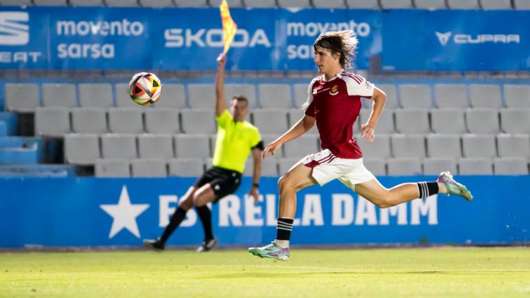 $!Oriol Subirats demostró en Sabadell tener condiciones para pelear por llegar al primer equipo. Foto: Baseda/Nàstic