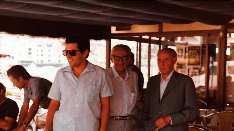 J.V Foix, Manuel Gutierrez Mellado y Pere Vehí. Foto: Pere Vehí