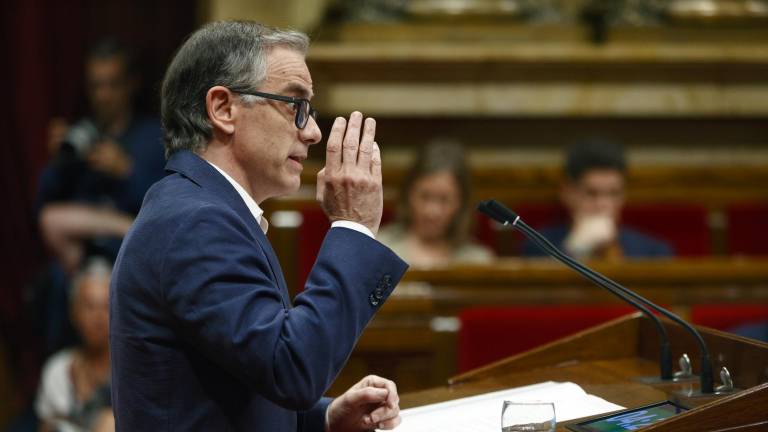 Josep Maria Jové, durante una intervención en el Parlament. Foto: EFE