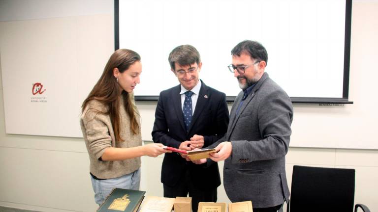 Uno de los aspectos más destacados del acuerdo es la posibilidad de digitalizar toda la obra de Antoni Rovira i Virgili. Foto: ACN