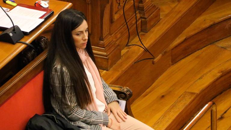 Rosa Peral sentada en el banquillo de los acusados. Foto: ACN