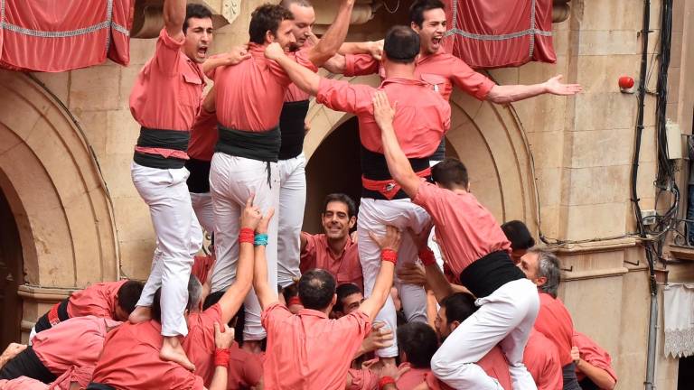 Esclat d’alegria de la Vella en una anterior diada. FOTO: alfredo gonzález.