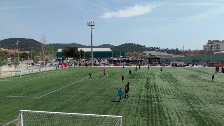 El campo de fútbol de Calafell.