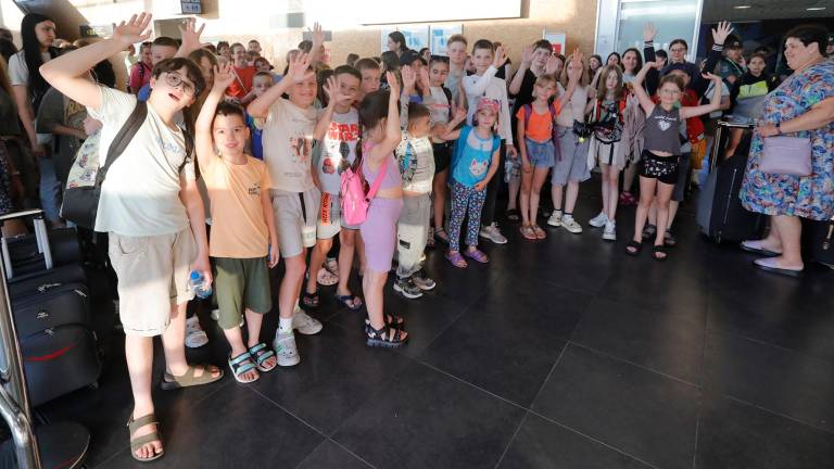 Este verano, el territorio ya acogió las vacaciones de un grupo de niños ucranianos. Foto: Pere Ferré / DT