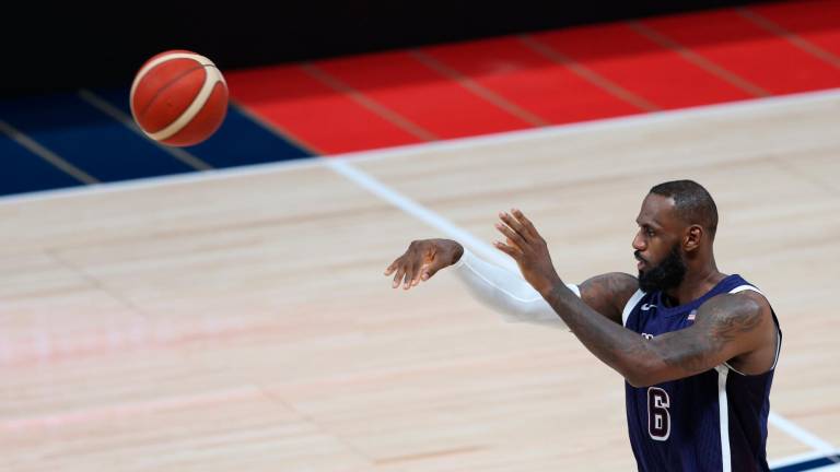 LeBron James busca su tercer oro olímpicos en París. Foto: EFE