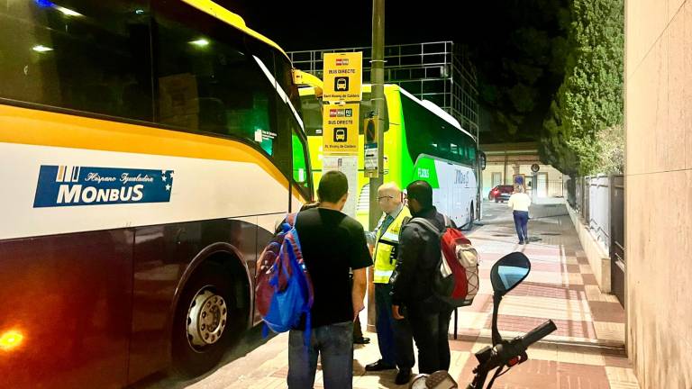 Los buses se pusieron en marcha el 17 de octubre. Foto: Alfredo González