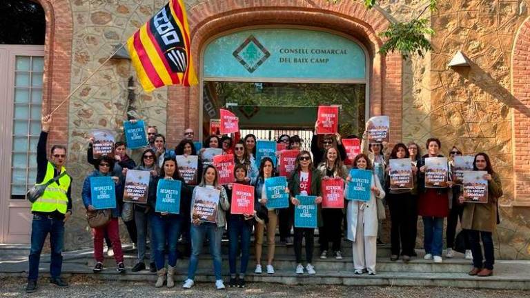 Una protesta dels treballadors produïda l’any passat. Foto: cedida