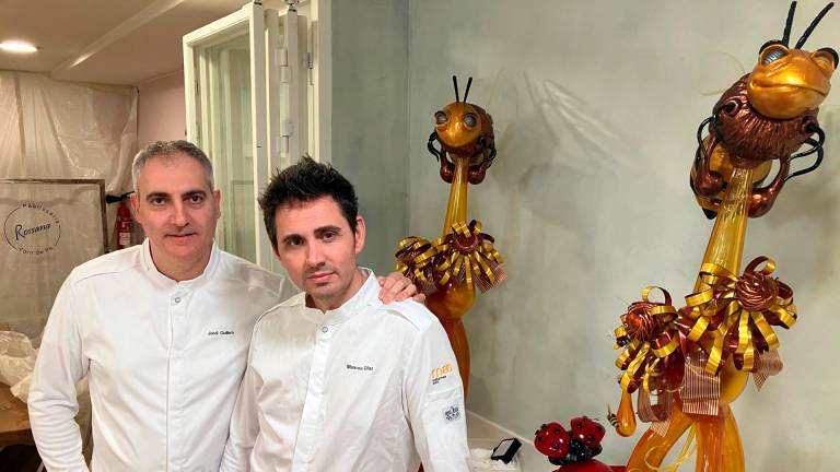 Jordi Guillem y Marcos Díaz forman parte del equipo español que irá al Mundial de Pastelería. FOTO: JMB