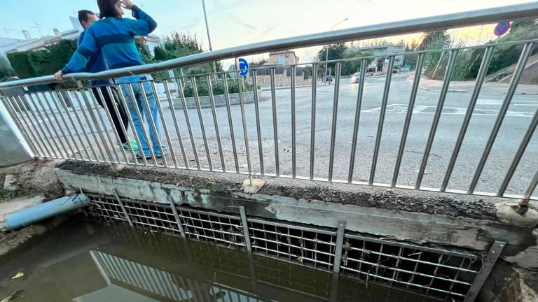 En Altafulla algunas zonas han acumulado importantes cantidades de agua. Foto: cedida