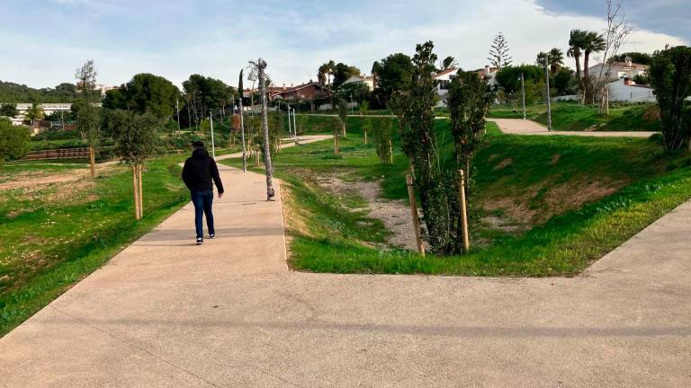 $!Las estacas reconducen la avenida de agua para llevarla a las balsas. Y hay caminos peatonales. FOTO: JMB