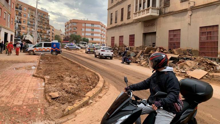 Las calles de la localidad valenciana, dos semanas después de la tragedia. FOTO: cedida