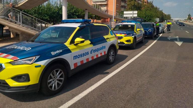 En el operativo controlaban los excesos de velocidad y las distracciones. Foto: Mossos d’Esquadra