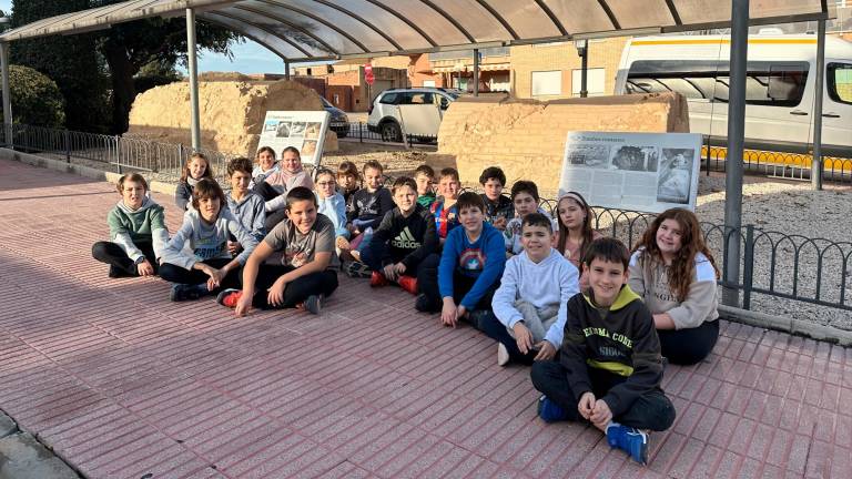 Los alumnos de quinto de primaria de la Escola Josep Veciana de Perafort. Foto: Cedida