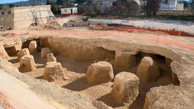 Les restes aparegudes podrien ser unes sitges que daten del segle XVI. Foto: J. Revillas