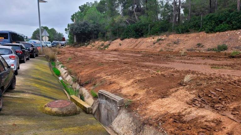 Imagen del inicio de las obras en las inmediaciones de la estación de Camp de Tarragona. Foto: @manelnadal63