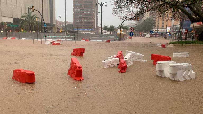 Las inundaciones han llegado a Málaga. Foto: EFE