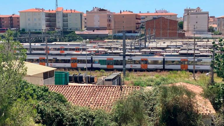 Imagen de la estación de tren de Sant Vicenç de Calders. Foto: JMB