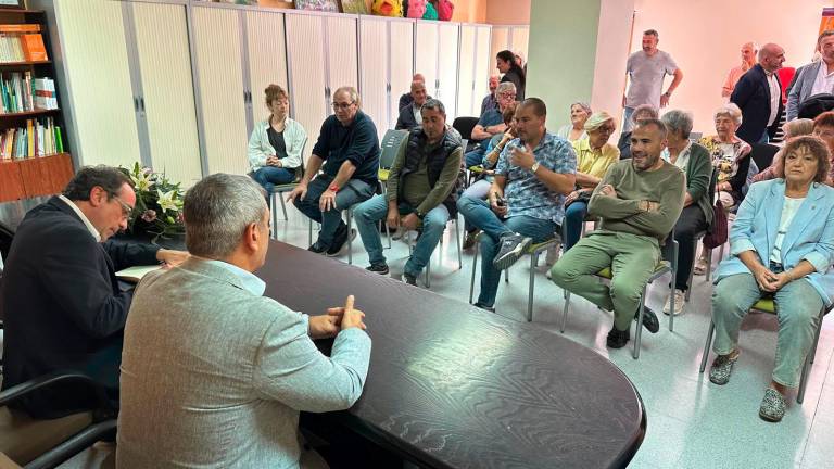 El president del Parlament, Josep Rull, aquest divendres al Priorat. Foto: Cedida