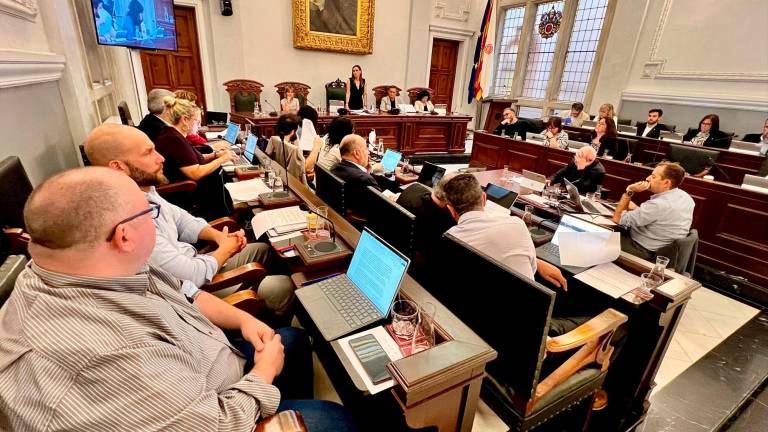 Un instante del pleno de este pasado viernes. Foto: alfredo González