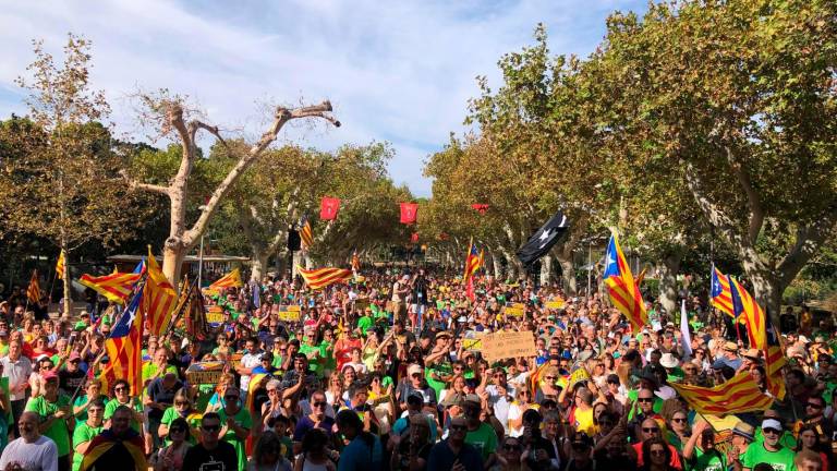 Vora 2.000 persones s’han manifestat a Tortosa. Foto: M. Pallás