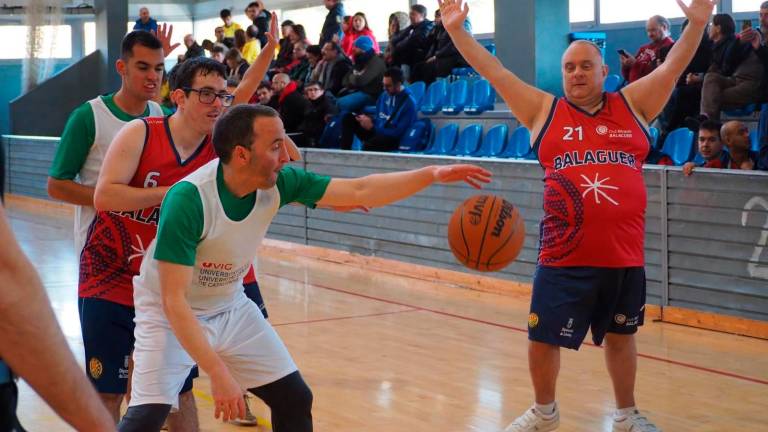 El Palau d’Esports acoge el Campeonato de Catalunya de baloncesto para personas con discapacidad intelectual. Foto: cedida