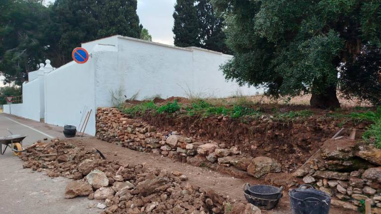 $!Banyeres recupera un muro de piedra para reivindicar el patrimonio agrícola