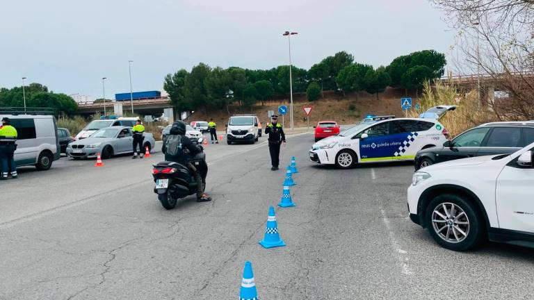 Un control de la Guàrdia Urbana de Reus. Foto: Ajuntament de Reus