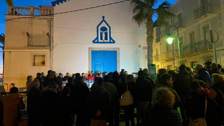 Manifesació a les Cases d’Alcanar. Foto: Ajuntament d’Alcanar