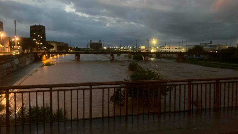 El río Francolí a su paso por Tarragona. Foto: Protecció Civil