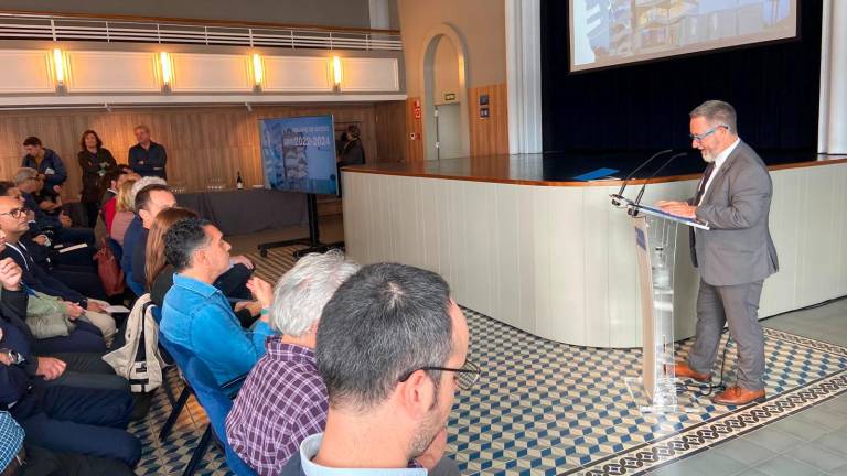 Saül Garreta, durante su despedida como presidente del Port de Tarragona. Foto: Octavi Saumell