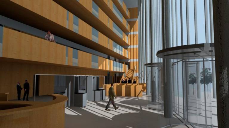 Imagen virtual del futuro Fòrum Judicial de Tarragona, previsto para 2028. Foto: Cedida