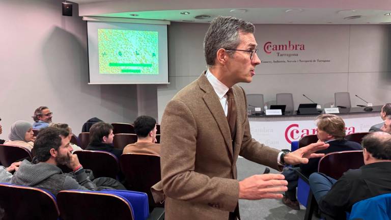 Pablo Foncillas, durante la charla. Foto: Cedida