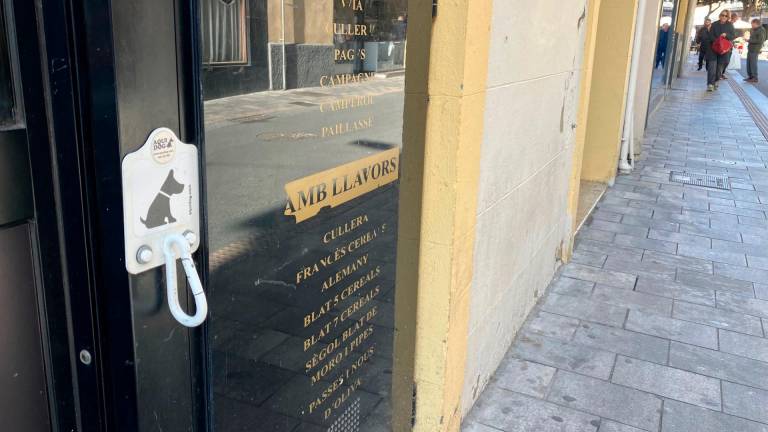 Está prohibido dejar atados alos animales a las puertas de los locales. FOTO. JMB