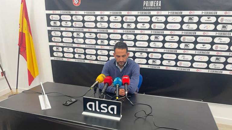 Dani Vidal en la sala de prensa del Alfonso Murube. Foto: Vicente Izquierdo