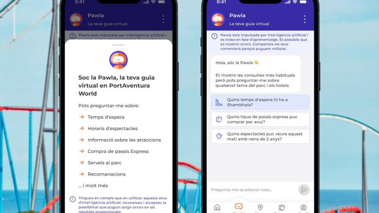 $!Pawla, el nuevo asistente virtual de PortAventura. Foto: PortAventura