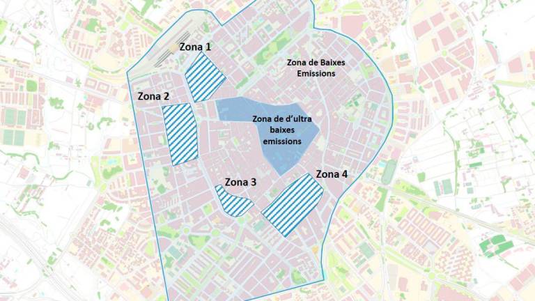 $!Zones de Reus on s’ampliarà la zona blava.