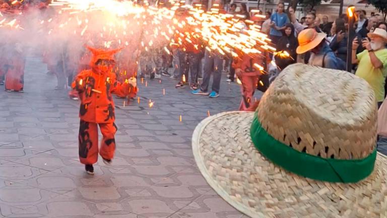 Un momento del Correfoc. Foto: Norián Muñoz