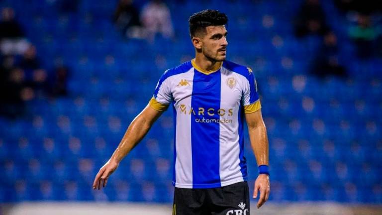 Sandro Toscano en un encuentro en su etapa en el Hércules de Alicante. foto: instagram