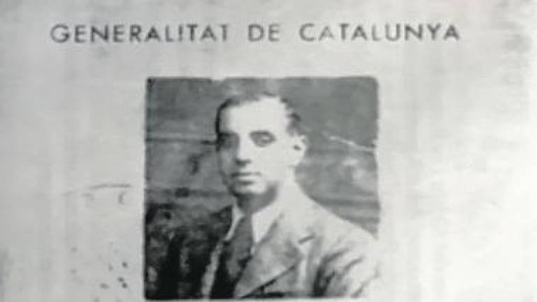 $!Carnet de Director General de Crèdit i Tresoreria de la Generalitat a nom de Lluís Mestres i Capdevila, signat pel president Companys, el 1937