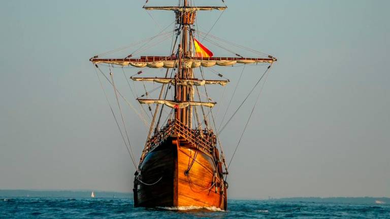 Imagen de la Nao Trinidad, que hará escala en Tarragona. Foto: SpectrumPhoto/Fran Grenon