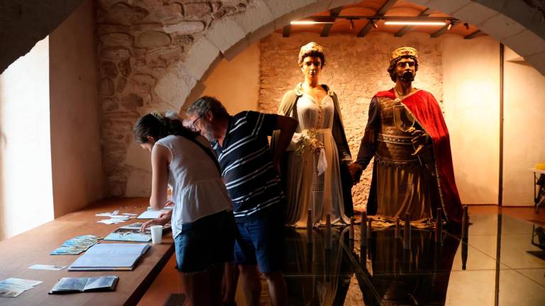 L’exposició dels gegants de Santa Oliva es va estrenar durant la Festa Major. Foto: Roser Urgell