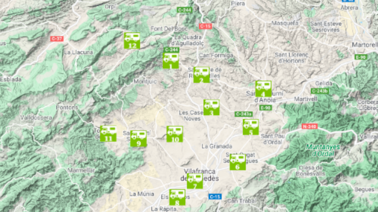 $!La red de autocaravanas del Penedès.