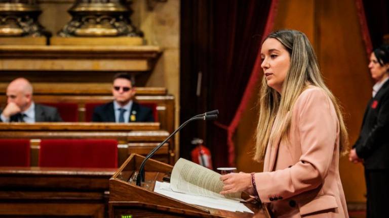 La diputada de ERC Anna Balsera, en el Parlament. Foto: Parlament