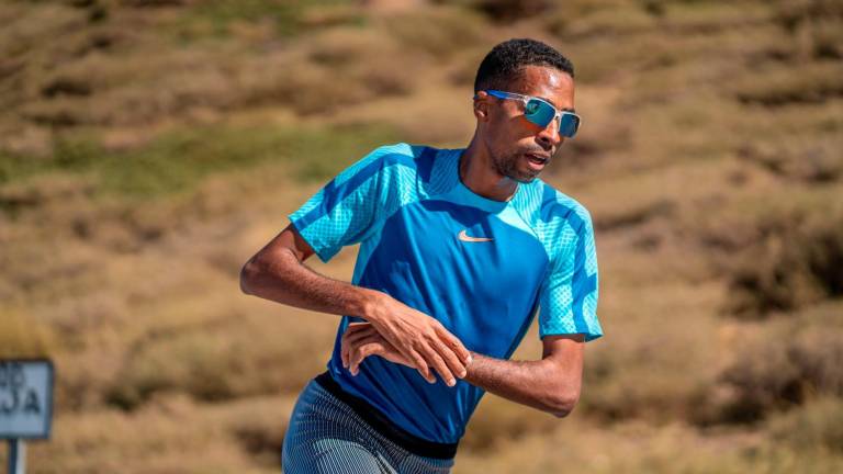 El reusense, cronometrándose en un entrenamiento. FOTO: Cedida