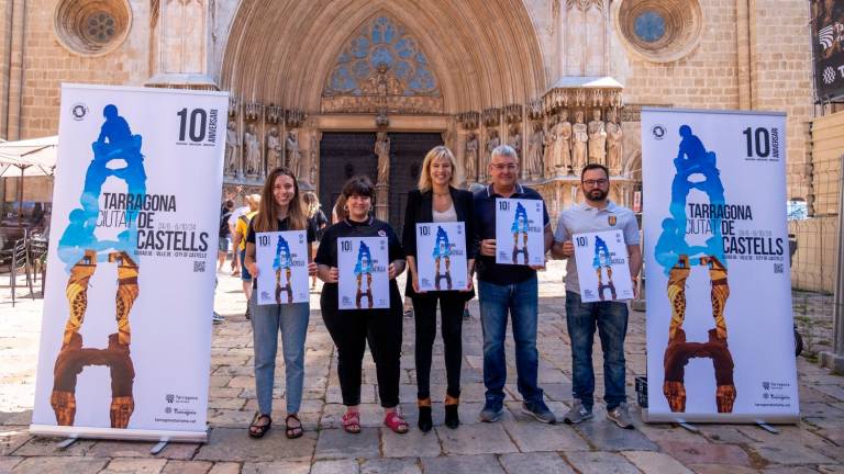 La programació tornarà a oferir una combinació d’exhibicions castelleres davant de la Catedral. FOTO: Ajuntament de Tarragona