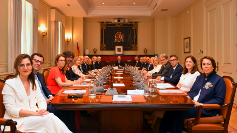 El nuevo Consejo General del Poder Judicial, la semana pasada. foto: EFE
